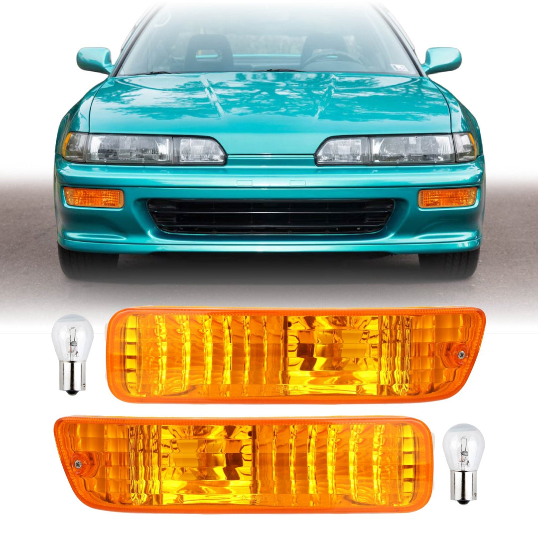 1992-1993 Acura Integra JDM Style Clear or Amber Bumper Signal Light 
#lens-color_amber-lens