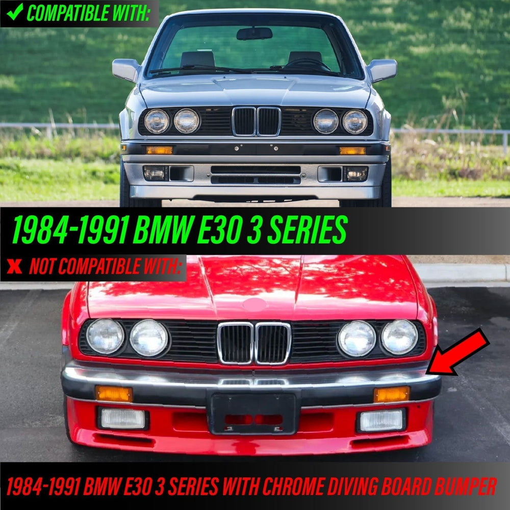 1989-1991 BMW E30 3 Series Crystal Clear or Smoke Bumper Signal Light

#lens-color_crystal-smoke-lens
