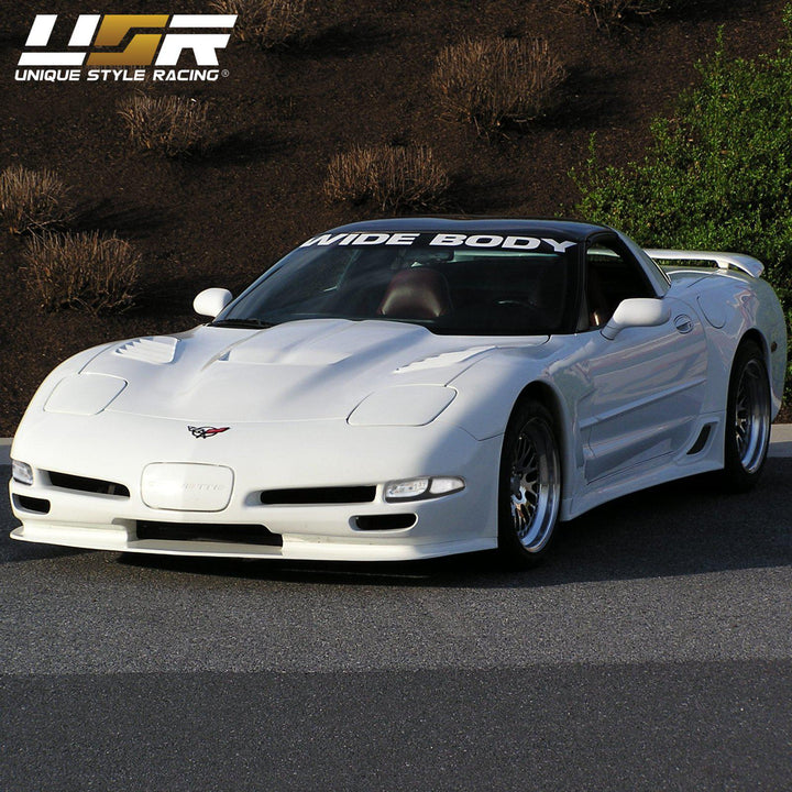 1997 - 2004 Chevrolet Corvette C5 Black Inner Housing Clear or Light Smoke Lens Front Bumper Signal Light