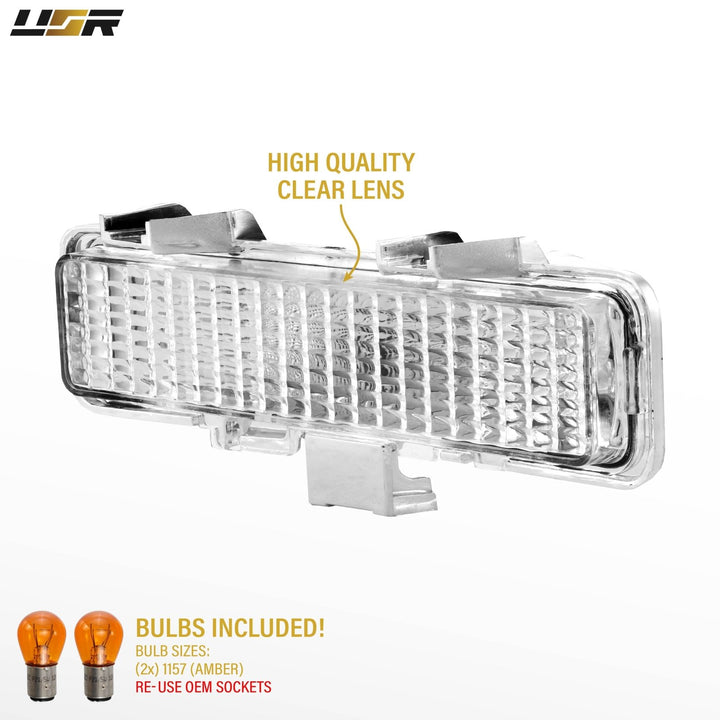 1982 - 1993 Chevrolet Chevy S10 Clear Lens Bumper Light