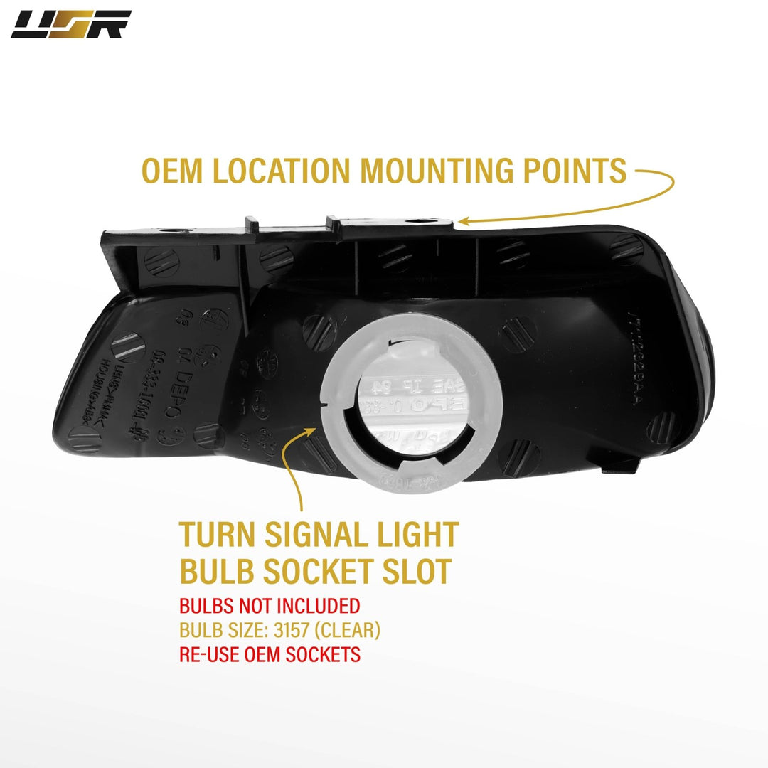 1995 - 1999 Dodge Neon Crystal Clear Lens Bumper Light