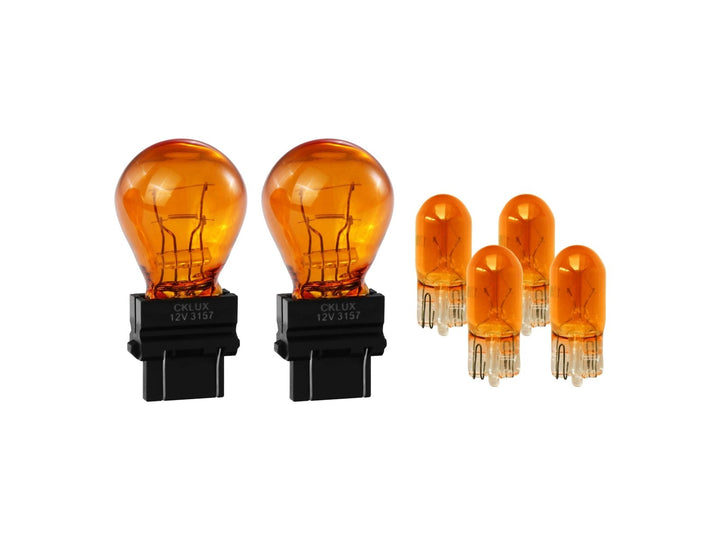1992 - 1996 Ford F150 / F250 / F350 & Bronco All Clear 4PC Turn Signal + Corner Lights Set