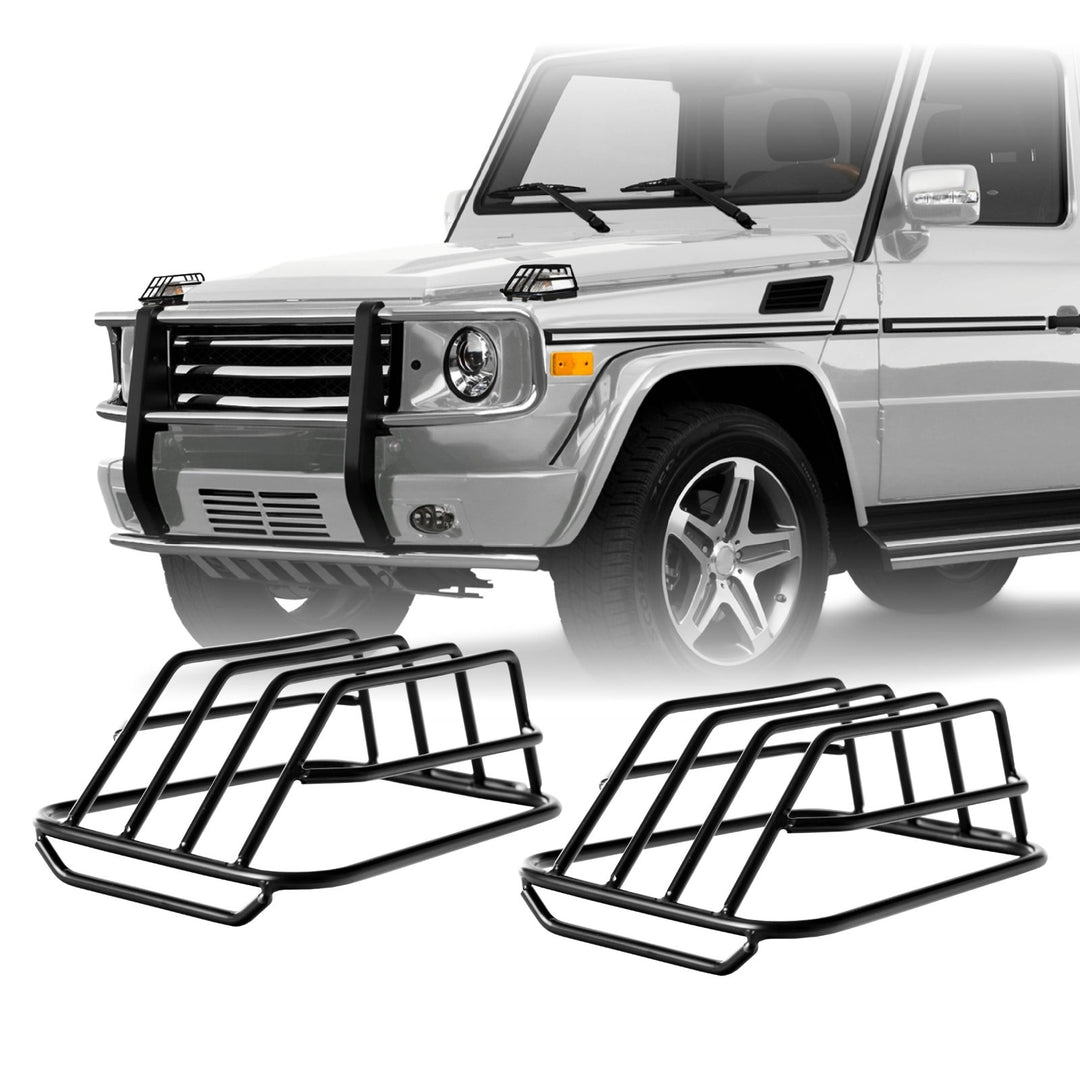 1986 - 2018 Mercedes W463 / W461 / W460 G Class Black Stainless Steel Turn Signal Light Guard