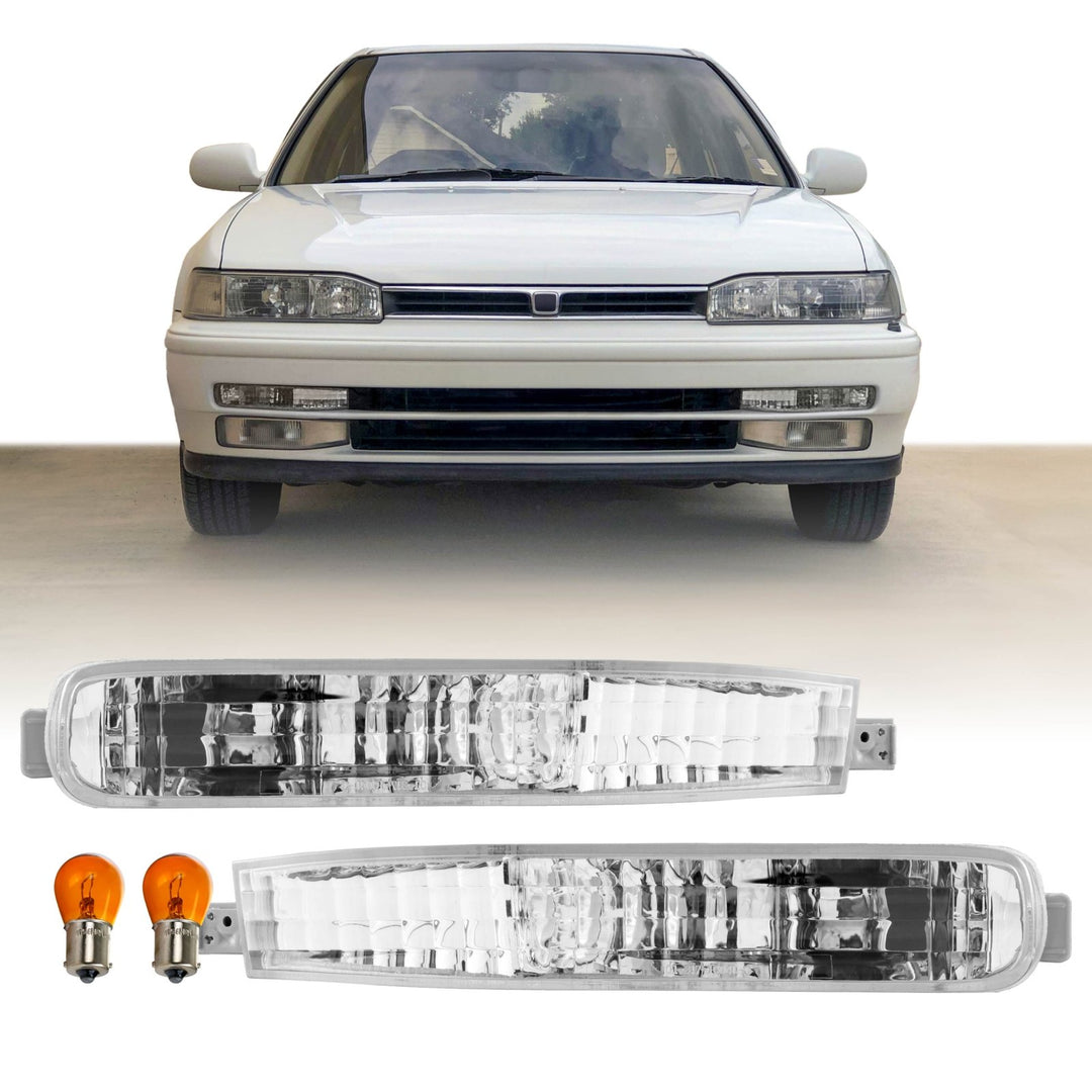 1992 1993 Honda Accord Clear or Amber Front Bumper Signal Light
#lens-color_clear-lens