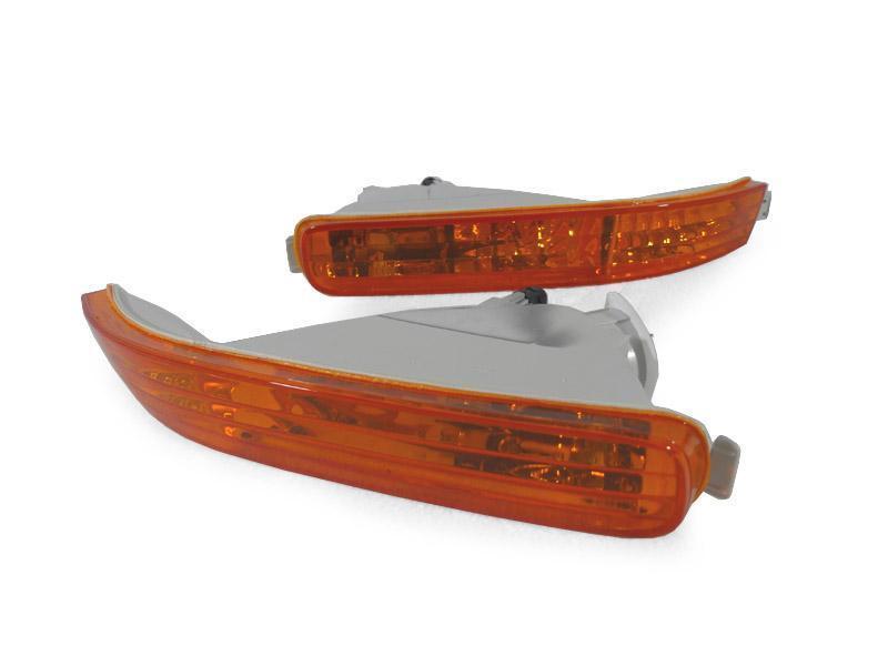 JDM Amber Front Corner Lights For 1992-1993 Honda Accord Coupe/Sedan – Crystal Chrome Housing