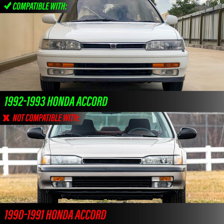 1992 1993 Honda Accord Clear or Amber Front Bumper Signal Light
#lens-color_clear-lens