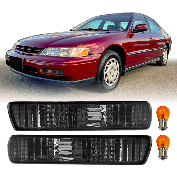 1994 1995 Honda Accord Clear, Smoke or Amber Front Bumper Signal Light 
#lens-color_smoke-lens
