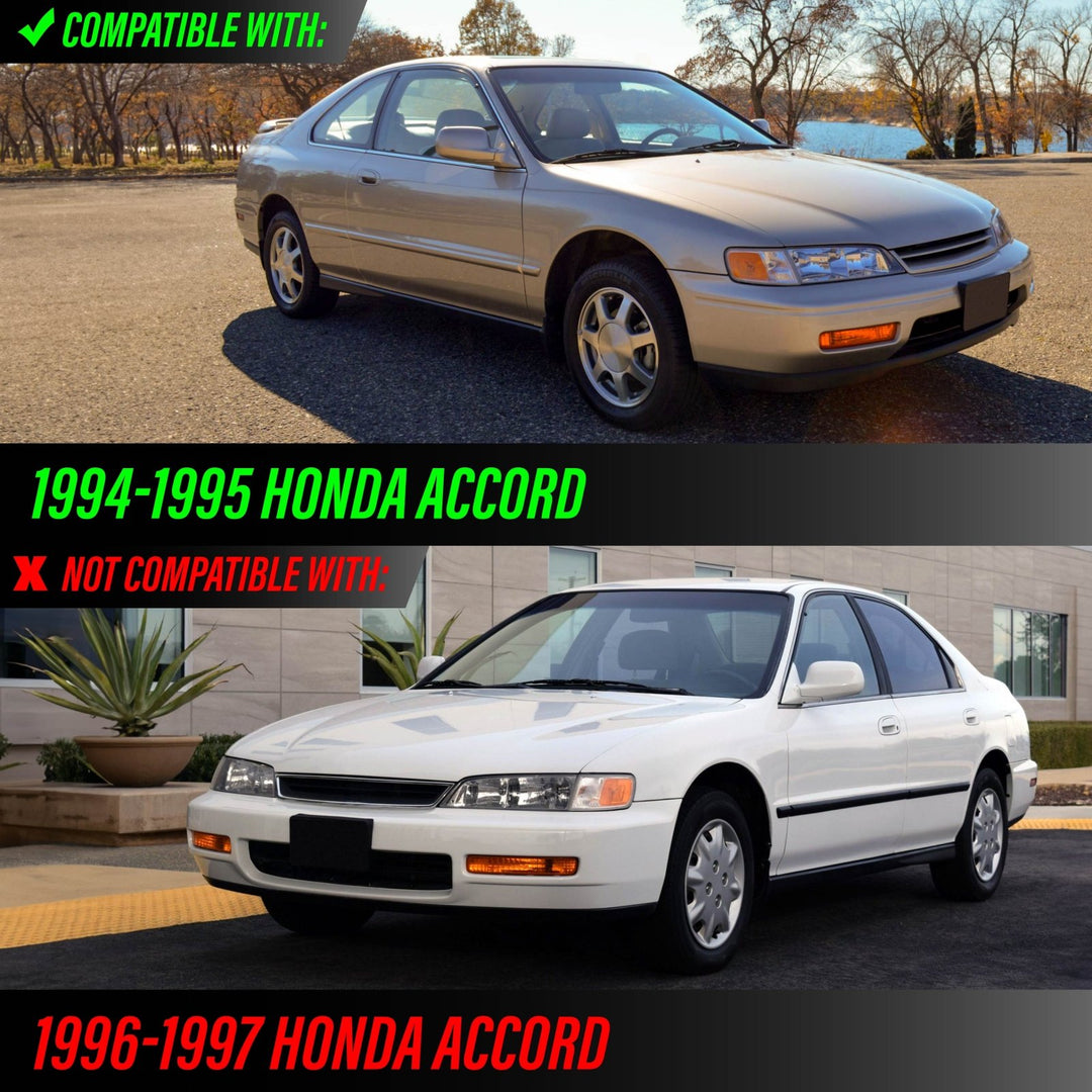 1994 - 1995 Honda Accord Clear, Smoke or Amber Front Bumper Signal Light

#lens-color_clear-lens