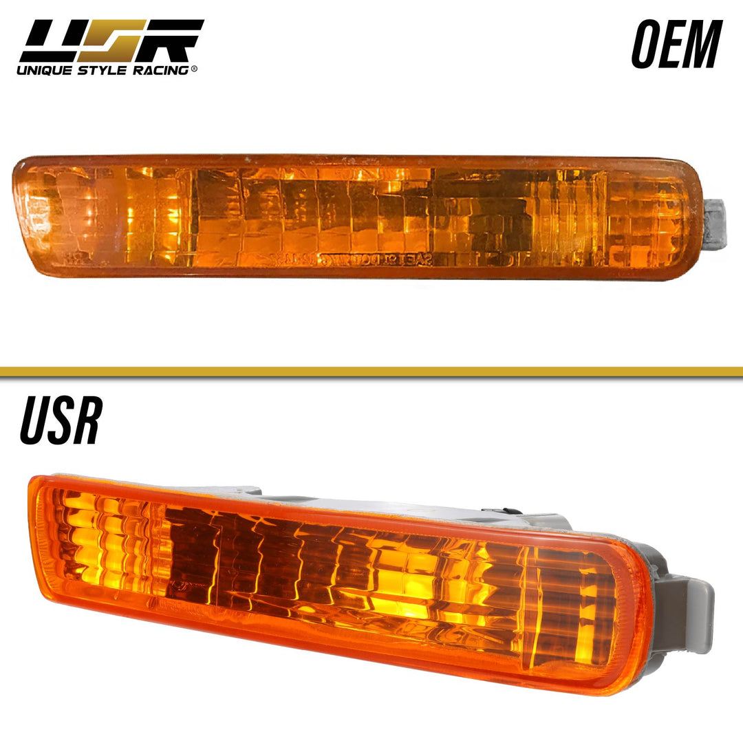 1994 1995 Honda Accord Clear, Smoke or Amber Front Bumper Signal Light 
#lens-color_amber-lens