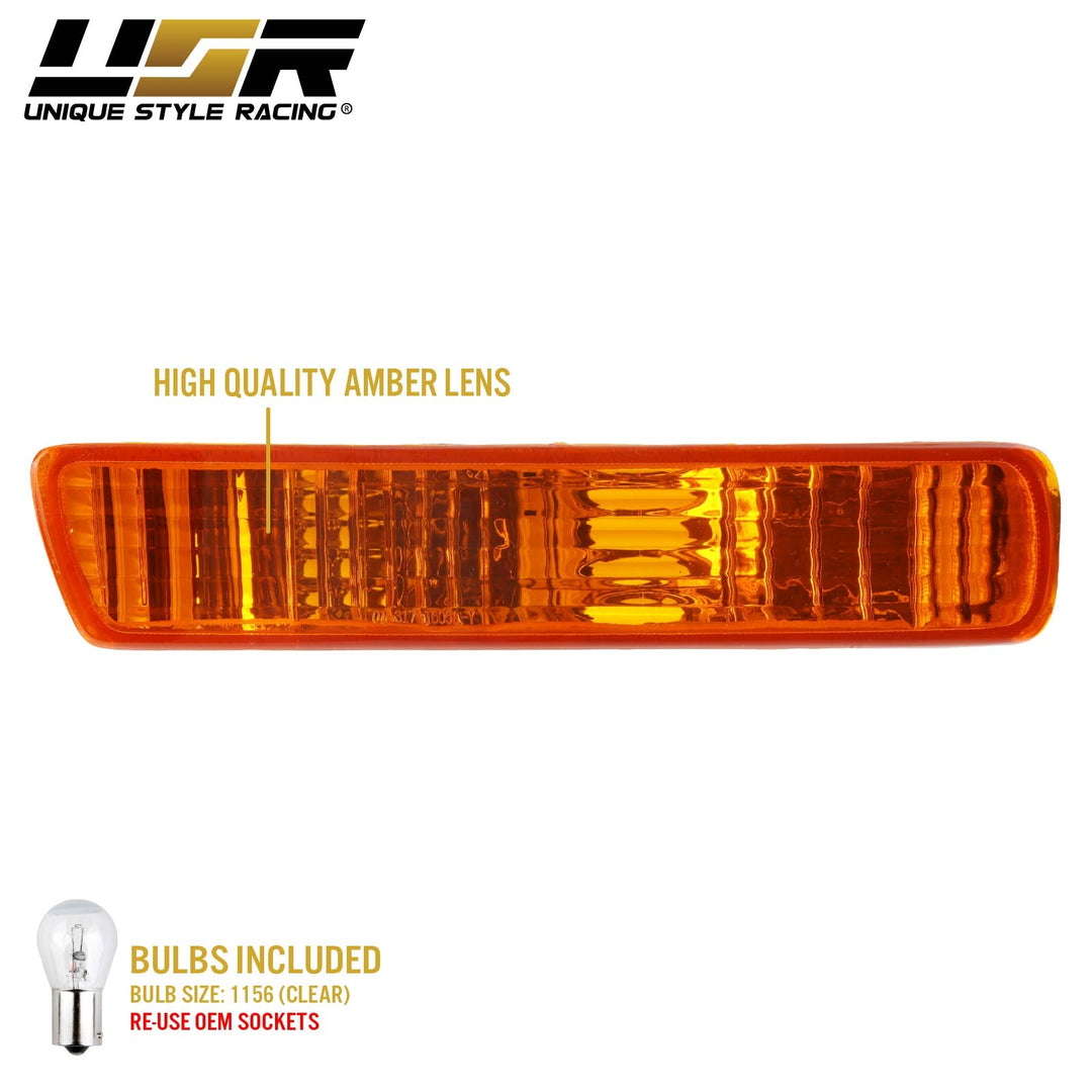 1994 1995 Honda Accord Clear, Smoke or Amber Front Bumper Signal Light 
#lens-color_amber-lens