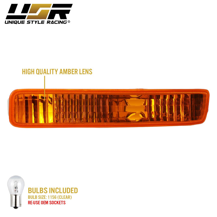 1996 1997 Honda Accord Clear or Smoke or Amber Lens Front Bumper Signal Light 
#lens-color_amber-lens