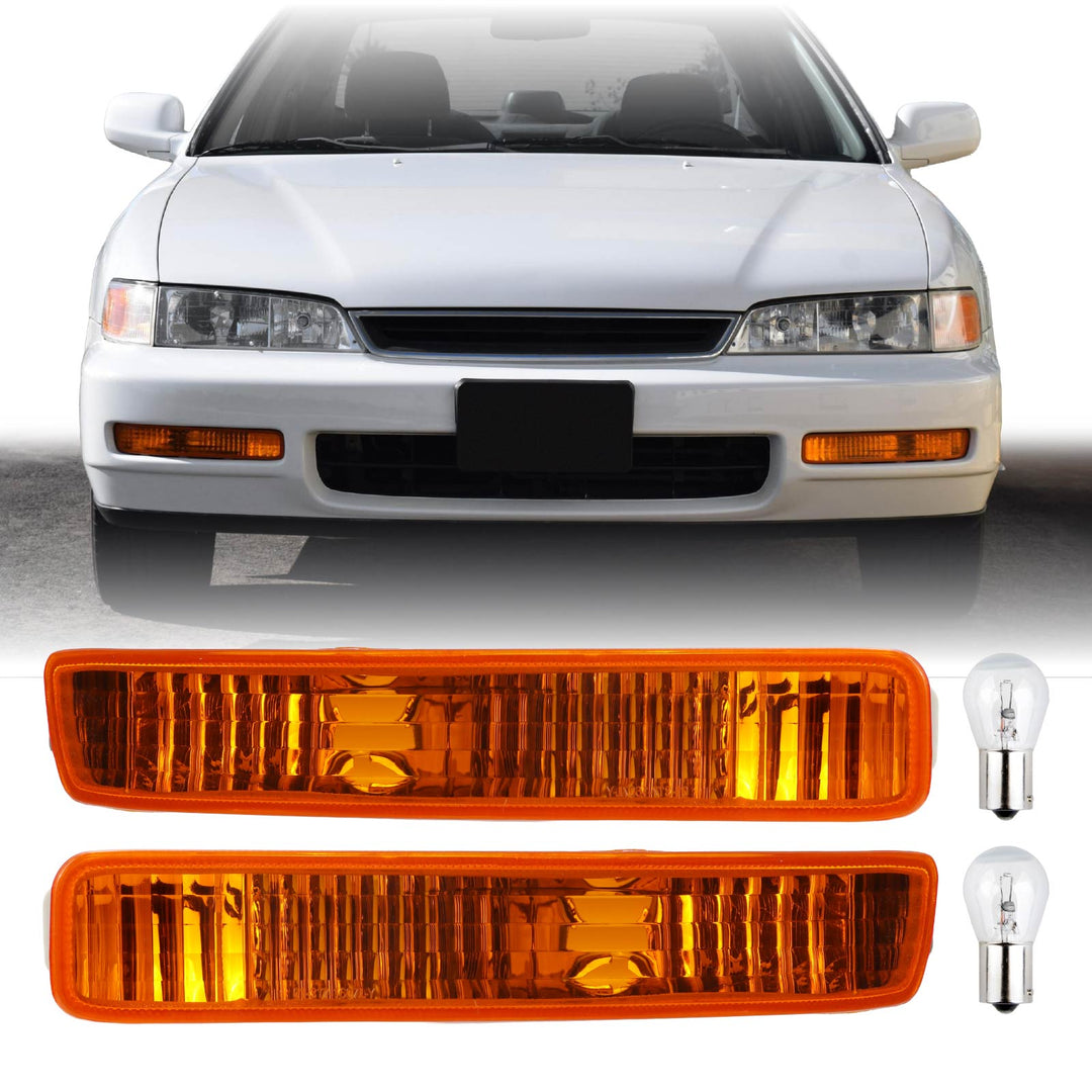 1996 1997 Honda Accord Clear or Smoke or Amber Lens Front Bumper Signal Light 
#lens-color_amber-lens