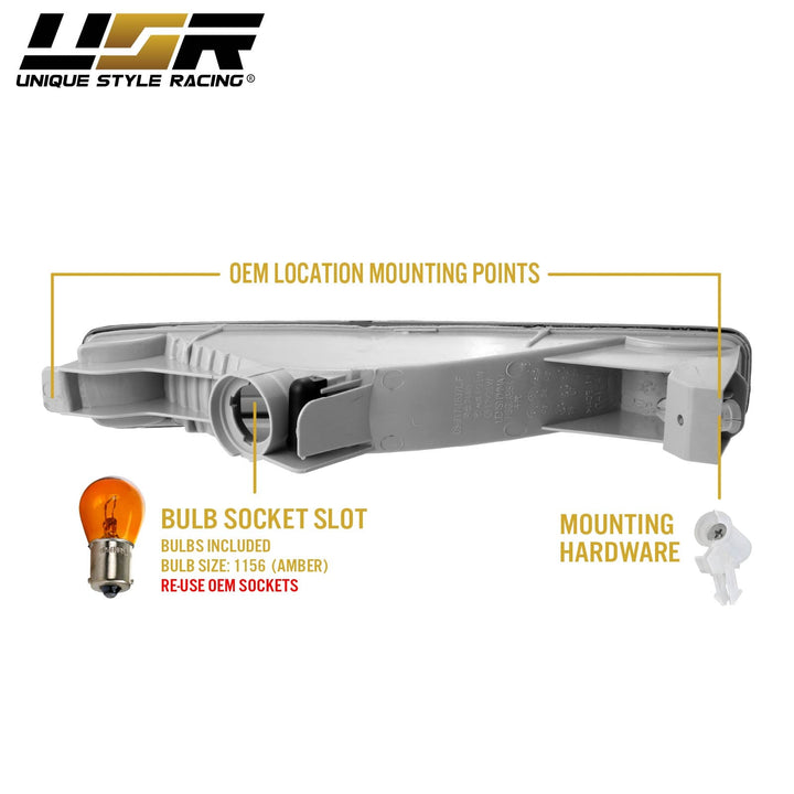 1996 1997 Honda Accord Clear or Smoke or Amber Lens Front Bumper Signal Light 
#lens-color_smoke-lens