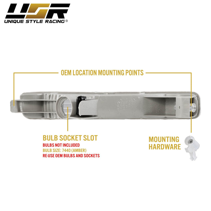 1996 1997 Honda Accord Clear or Smoke or Amber Lens Front Bumper Signal Light 
#lens-color_clear-lens