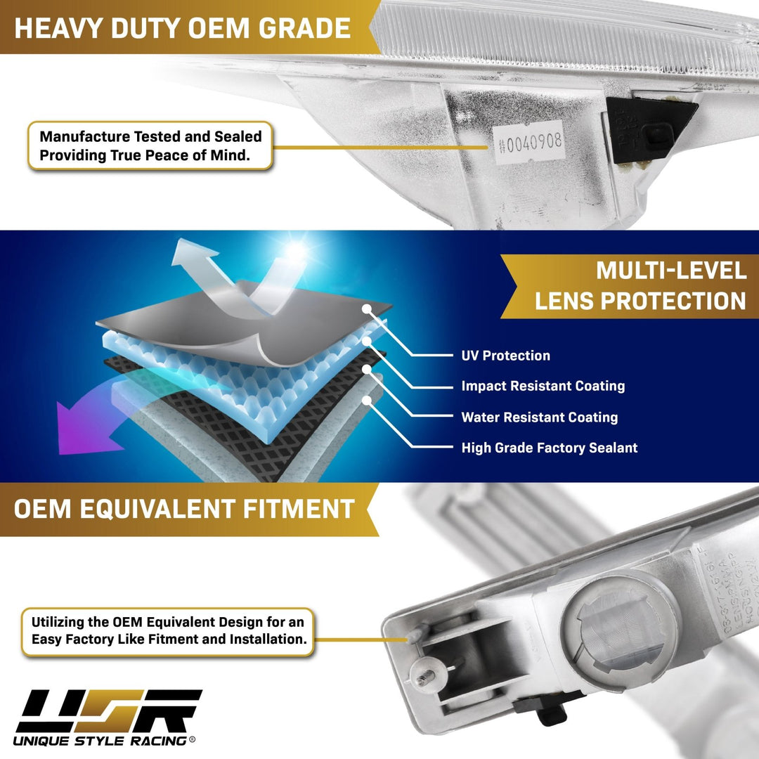 1990 1991 Honda Civic Clear, Smoke or Amber Bumper Turn Signal Light
#lens-color_clear-lens