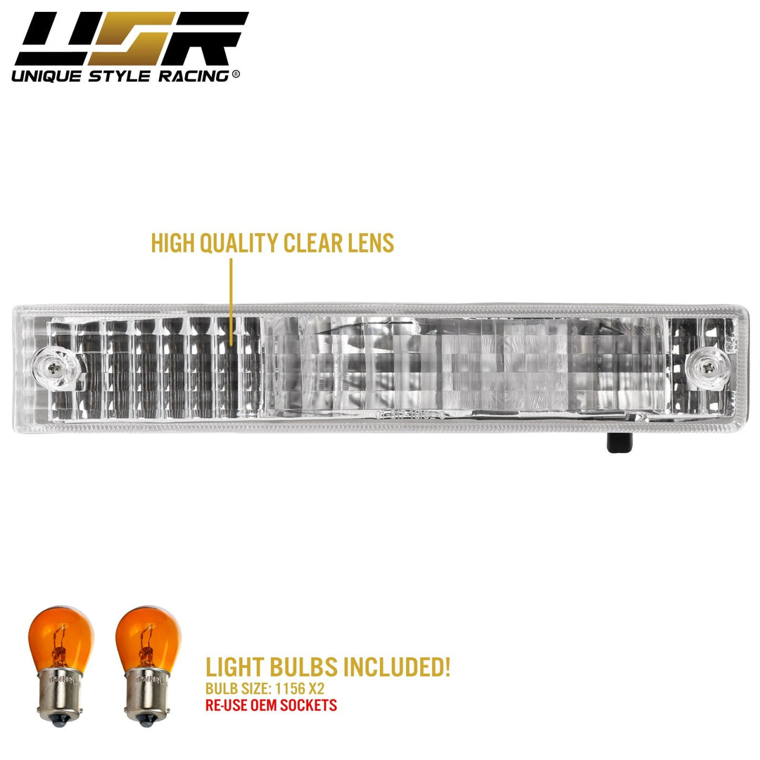 1990 1991 Honda Civic Clear, Smoke or Amber Bumper Turn Signal Light
#lens-color_clear-lens
