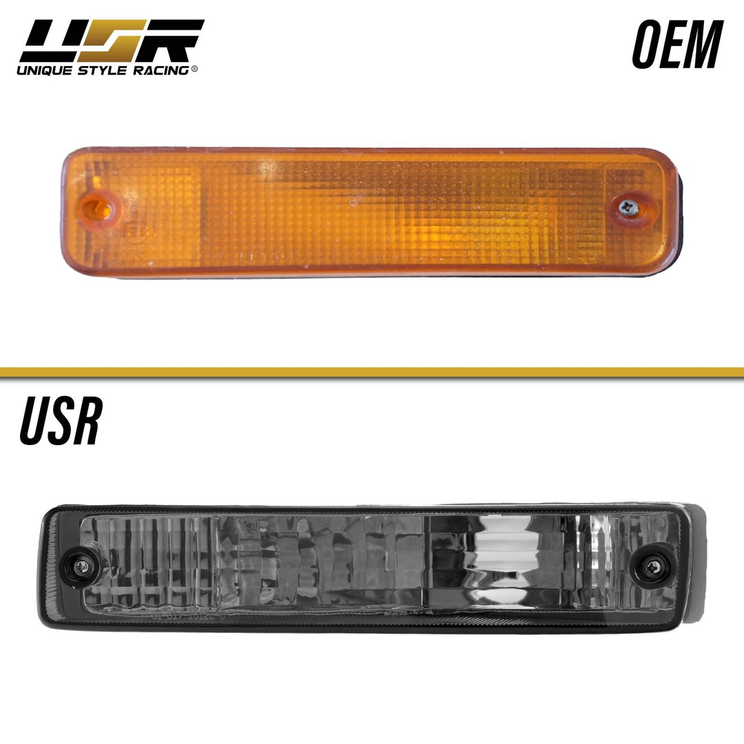 1990 1991 Honda CRX CRX Front Clear or Smoke or Amber Bumper Signal Lights
#lens-color_smoke-lens