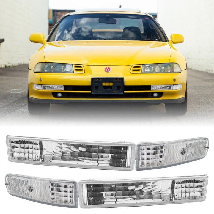 1992 1993 1994 1995 1996 Honda Prelude Euro Crystal Clear or Smoke Front Bumper Signal Lights 
#lens-color_crystal-clear-lens