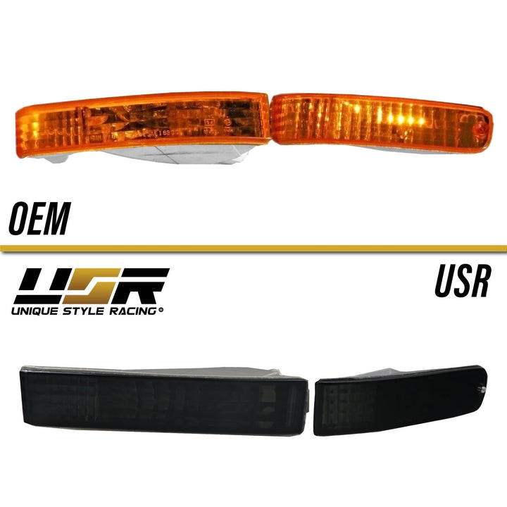 1992 - 1996 Honda Prelude Euro Crystal Clear or Smoke Front Bumper Signal Lights
