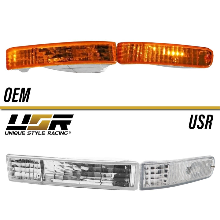 1992 - 1996 Honda Prelude Euro Crystal Clear or Smoke Front Bumper Signal Lights