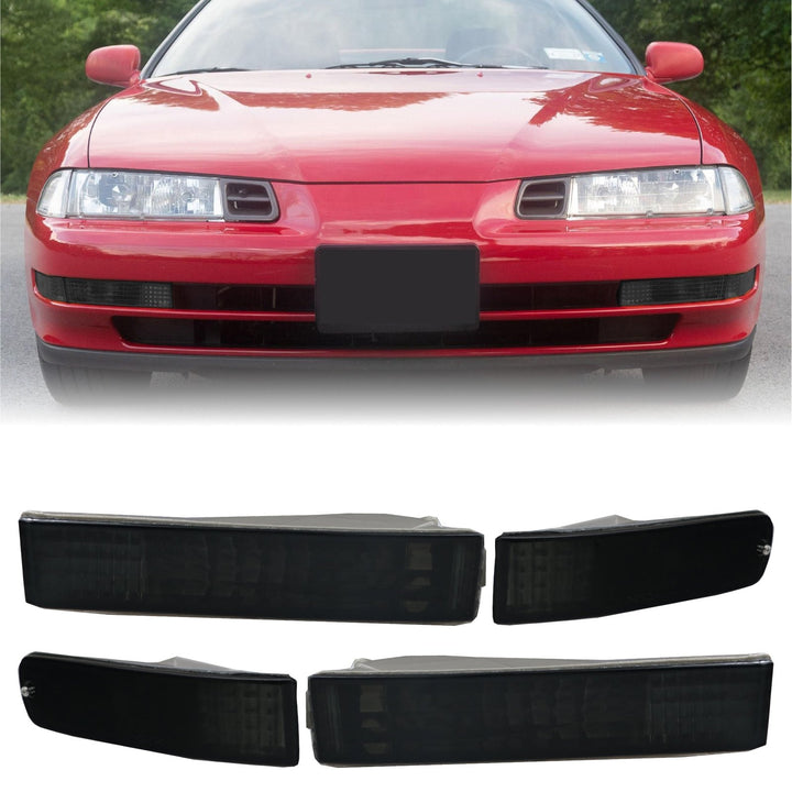 1992 1993 1994 1995 1996 Honda Prelude Euro Crystal Clear or Smoke Front Bumper Signal Lights 
#lens-color_crystal-smoke-lens