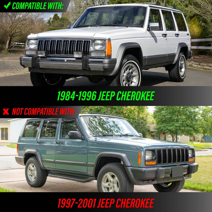 1984 1985 1986 1987 1988 1989 1990 1991 1992 1993 1994 1995 1996 Jeep Cherokee Front Clear or Smoke Lens Switchback LED Bumper Turn Signal Light 
#lens-color_clear-lens