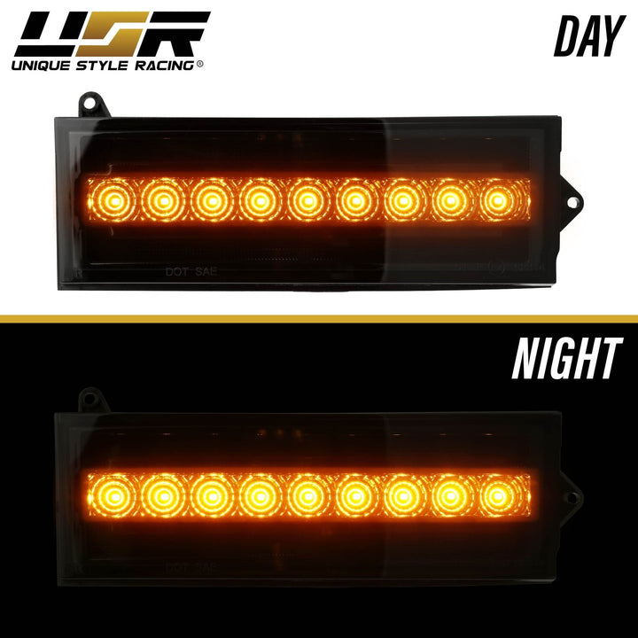 1984 1985 1986 1987 1988 1989 1990 1991 1992 1993 1994 1995 1996 Jeep Cherokee Front Clear or Smoke Lens Switchback LED Bumper Turn Signal Light 
#lens-color_smoke-lens
