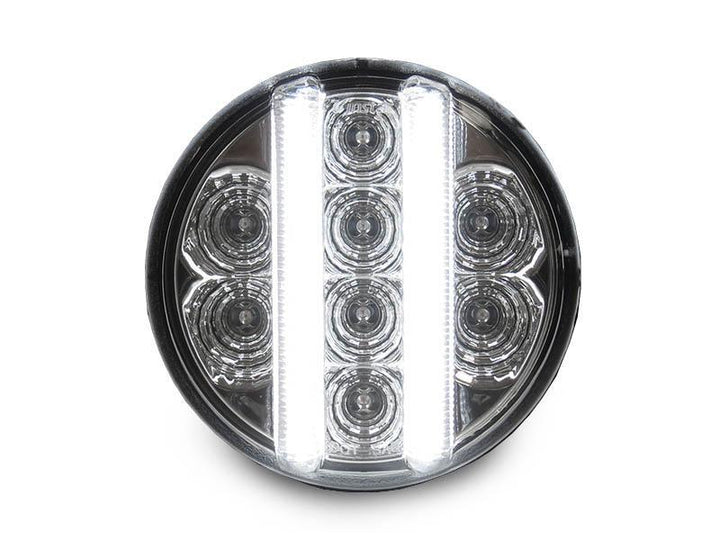 2007 - 2015 Jeep Wrangler JK Dual Color LED Light Bar Clear or Smoke Bumper Signal Lights