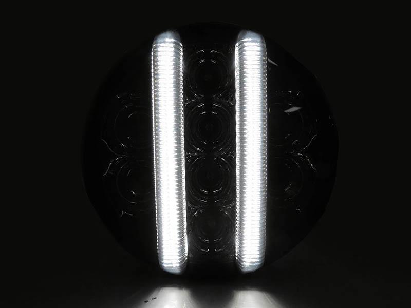 2007 - 2015 Jeep Wrangler JK Dual Color LED Light Bar Clear or Smoke Bumper Signal Lights