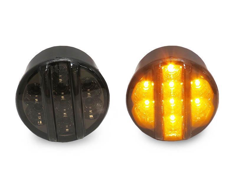 2007 - 2015 Jeep Wrangler JK Dual Color LED Light Bar Clear or Smoke Bumper Signal Lights