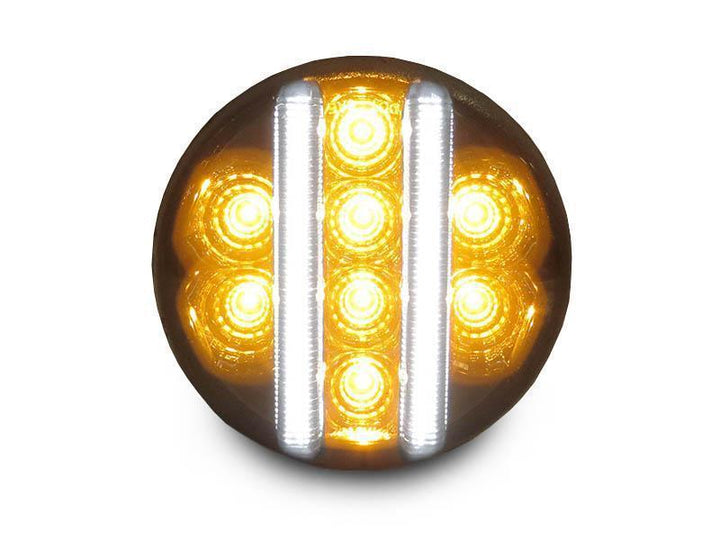 2007 - 2015 Jeep Wrangler JK Dual Color LED Light Bar Clear or Smoke Bumper Signal Lights