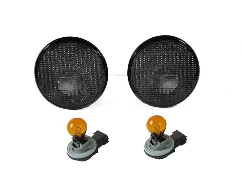 2007 - 2017 Jeep Wrangler JK Smoke Front Turn Signal Lights