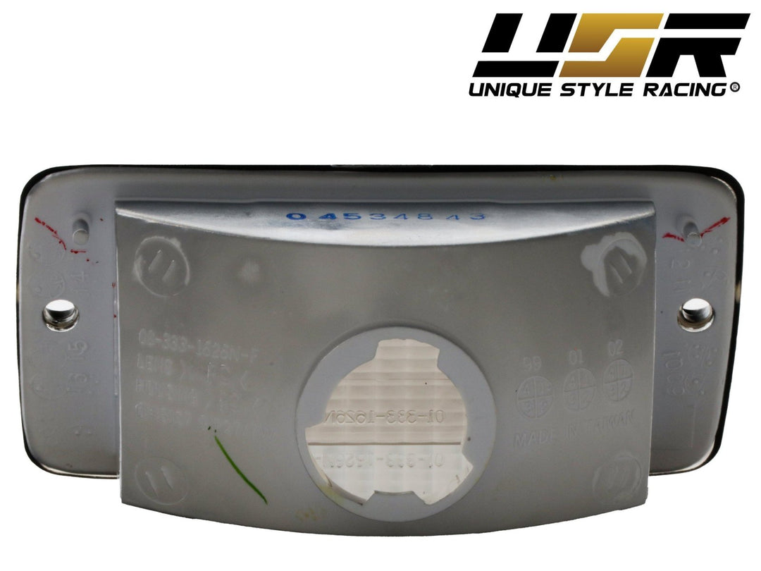 1997 - 2006 Jeep Wrangler TJ Crystal Clear or Smoke Front Bumper Lights + LED Side Marker Lights
