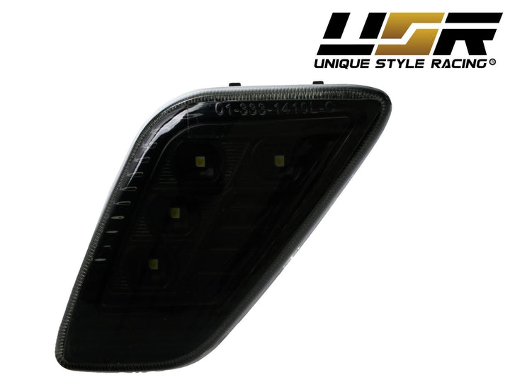 1997 - 2006 Jeep Wrangler TJ Crystal Clear or Smoke Front Bumper Lights + LED Side Marker Lights