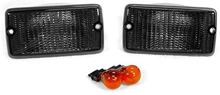 1997 - 2006 Jeep Wrangler TJ Chassis Smoke Bumper Signal Lights + Fender Side Markers Set