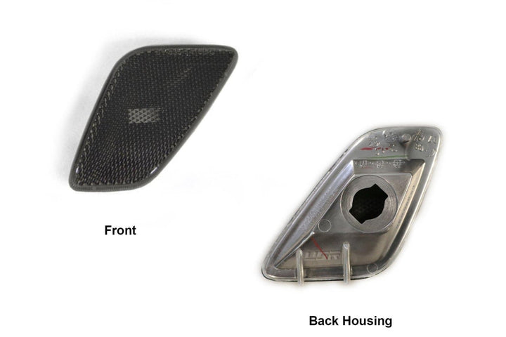1997 - 2006 Jeep Wrangler TJ Chassis Smoke Bumper Signal Lights + Fender Side Markers Set