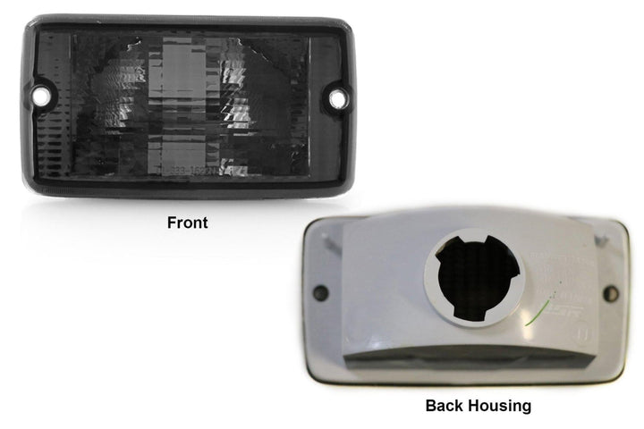 1997 - 2006 Jeep Wrangler TJ Chassis Smoke Bumper Signal Lights + Fender Side Markers Set