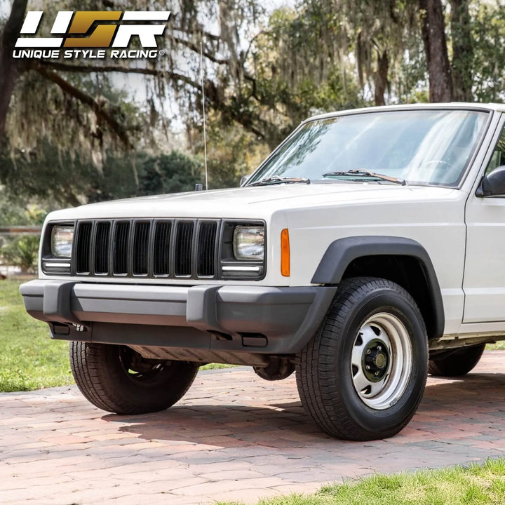 1997 - 2001 Jeep Cherokee Front Clear or Smoke Lens Switchback LED Bumper Turn Signal Light