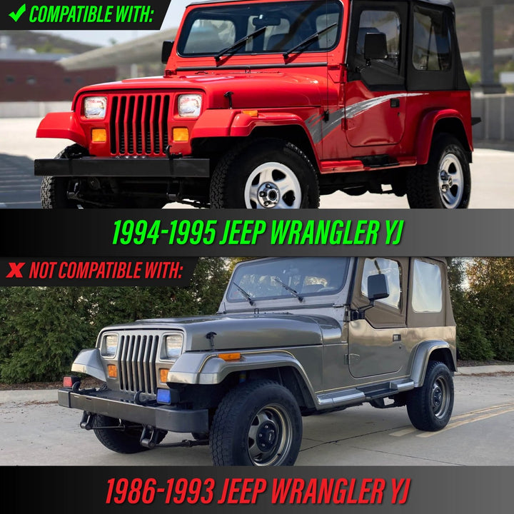 1994 1995 Jeep Wrangler YJ Clear or Smoke Bumper Signal Lights
#lens-color_smoke-lens