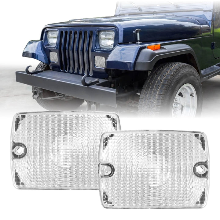 1994 1995 Jeep Wrangler YJ Clear or Smoke Bumper Signal Lights
#lens-color_clear-lens