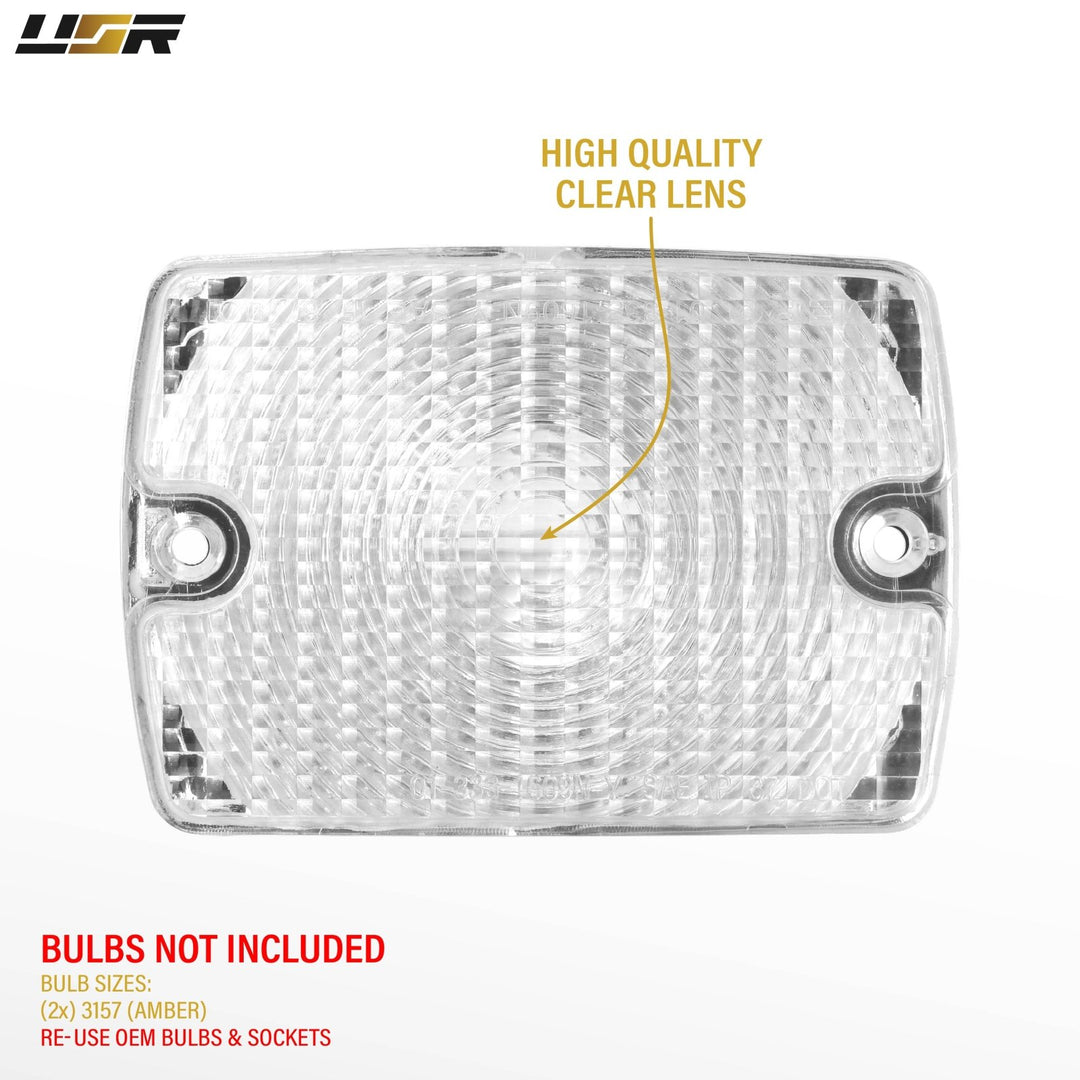 1994 1995 Jeep Wrangler YJ Clear or Smoke Bumper Signal Lights
#lens-color_clear-lens