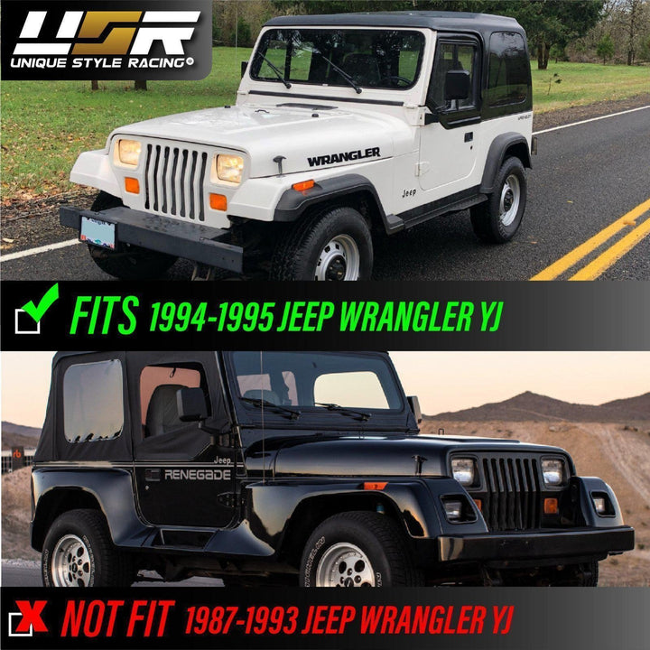 1994 - 1995 Jeep Wrangler YJ Clear or Smoke Bumper Signal Lights + Side Marker Lights