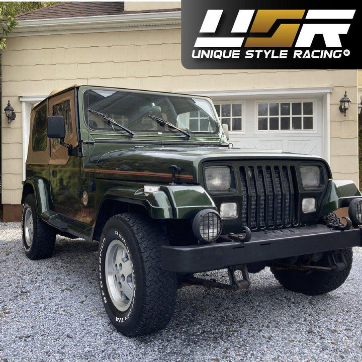 1994 - 1995 Jeep Wrangler YJ Clear or Smoke Bumper Signal Lights + Side Marker Lights
