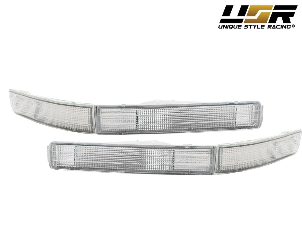 1990 - 1994 Lexus LS400 Clear Lens 4 Pieces Front Bumper Turn Signal Lights