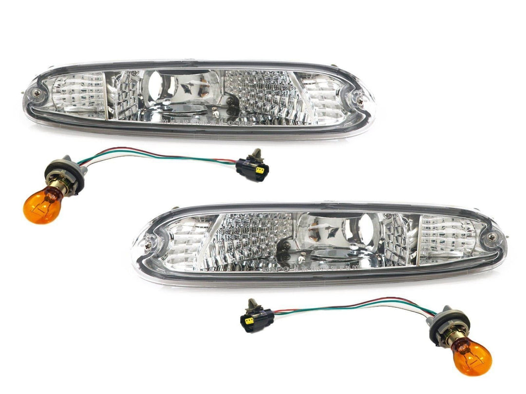 1990 - 1997 Mazda MK.I MX5 Miata Crystal Clear or Smoke Lens Front Bumper Turn Signal Lights