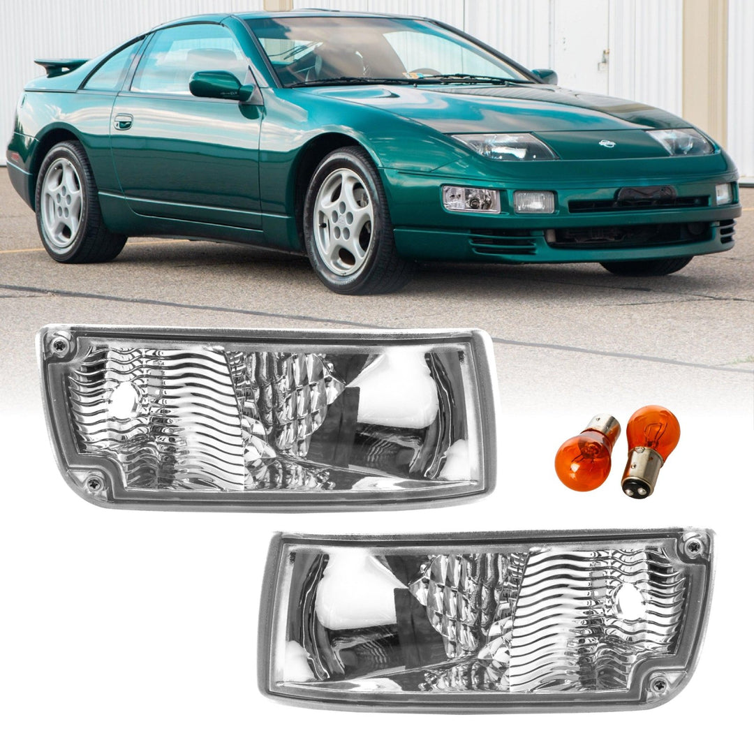 1990 - 1996 Nissan 300ZX Z32 Front Crystal Clear or Smoke Bumper Signal Lights