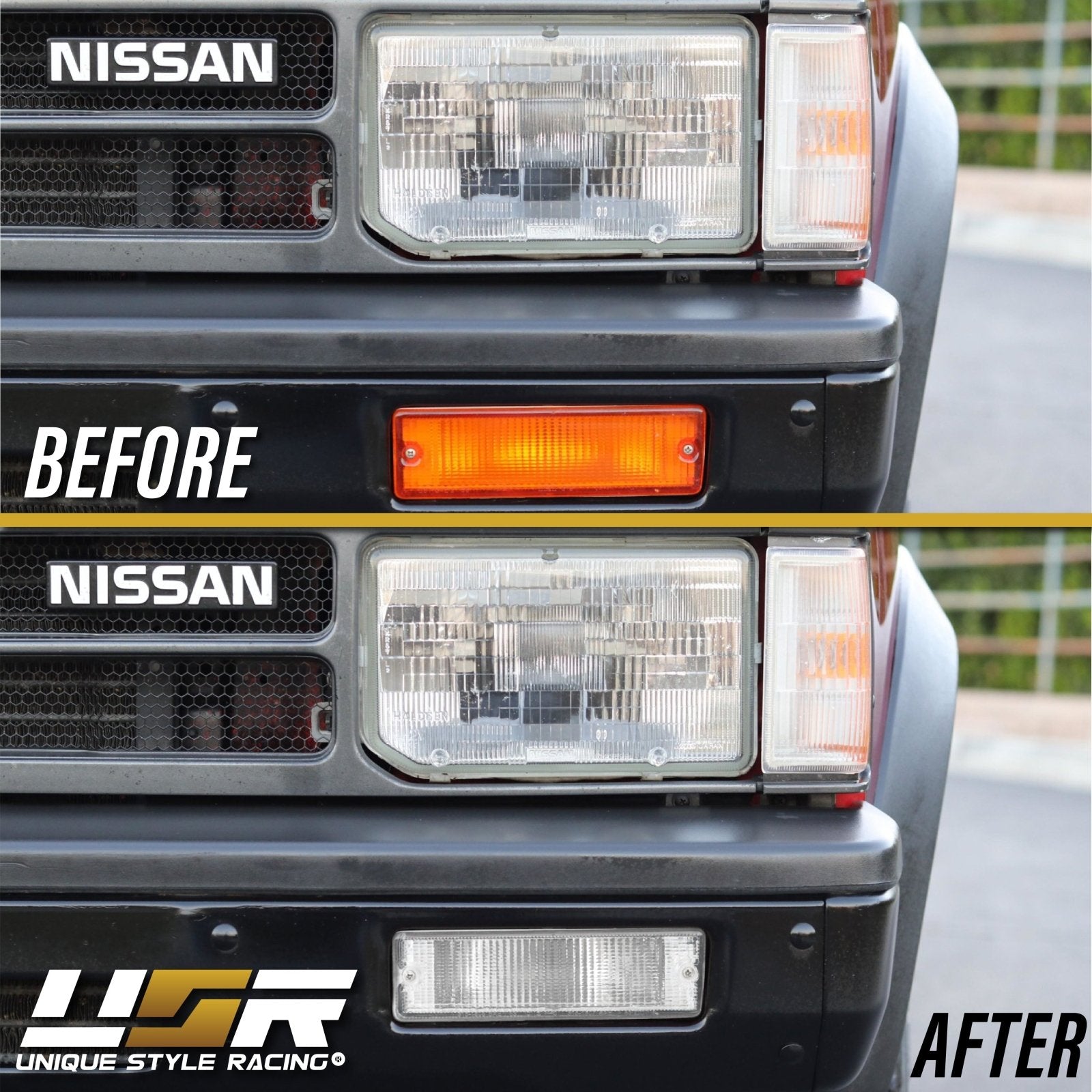 1990-1997 Nissan Hardbody Pickup Clear Lens Bumper Signal Light