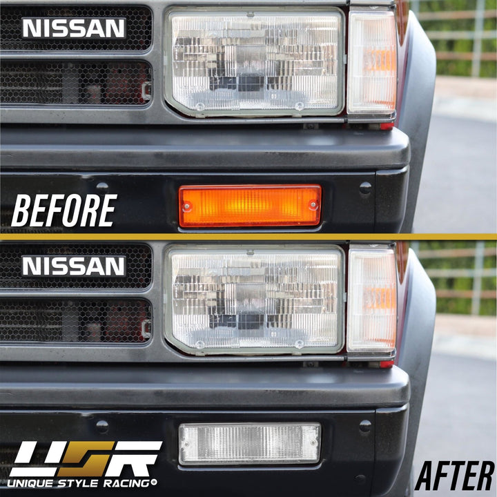 1990 - 1997 Nissan Hardbody Pickup Clear Lens Bumper Signal Light