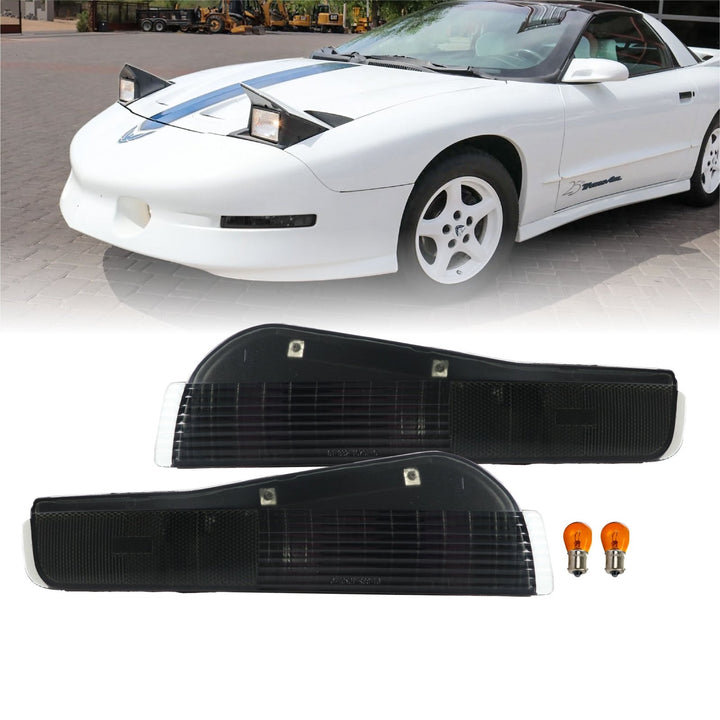 1993 - 1997 Pontiac Firebird Trans AM LS1 All Smoke Front Bumper Signal Lights