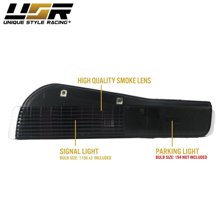 1993 - 1997 Pontiac Firebird Trans AM LS1 All Smoke Front Bumper Signal Lights